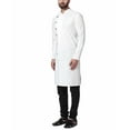 thumbnail image 4 of Mens Designer Wear Indian Linen Bollywood Achkan Pathani Style Kurta Pyjama Set, 4 of 5