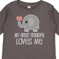 thumbnail image 4 of Inktastic My Great Grandpa Loves Me Boys or Girls Long Sleeve Toddler T-Shirt, 4 of 5