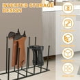 thumbnail image 3 of Organizador de Botas Independiente, Estante de Almacenamiento de Botas de Metal, Estante de Almacenamiento de Botas Alto Removible, Organizador Multifuncional para Botas, Práctico Estante para Zapato, 3 of 11