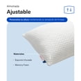 thumbnail image 2 of Almohada Luuna Ajustable 2 pack Firme Tamaño Estandar Memory Foam, 2 of 9
