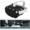 thumbnail image 4 of Compatible with Oculus Quest 2 Silicone Case Accessory with VR Case Cover, Silicone VR Face Cover Pad and Touch Controller Grip Cover Compatible with Quest 2, Disposable Eye Cup (Dark Green), 4 of 9
