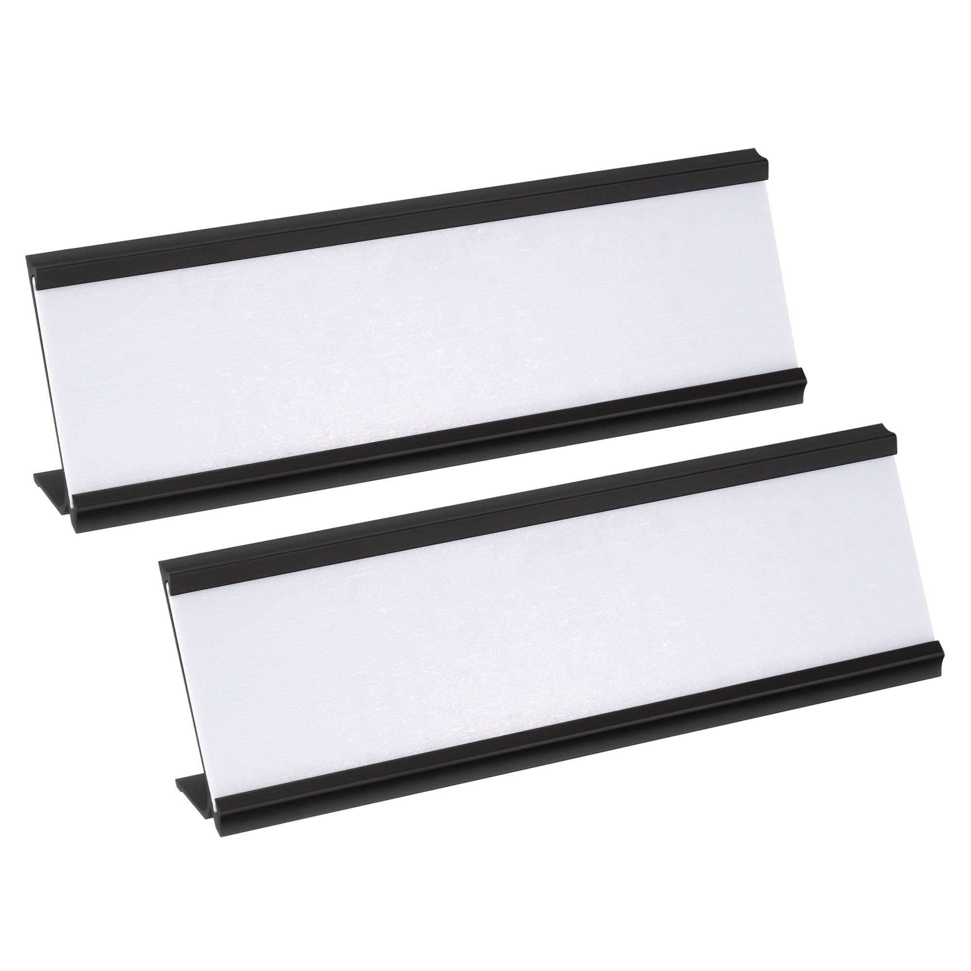 2x7inch Aluminum Name Plate Holder 2Pcs With White Blank Engraved Name silver-aluminum-name-plate-for-outdoor-3-mm-at-rs-35-square-inch-in