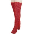 thumbnail image 3 of YFGEFTR Over Knee Fuzzy Socks high Plush Stockings Fuzzy Long Leg Warmers Winter Home Fluffy Sleeping Socks, 3 of 7
