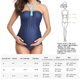 thumbnail image 2 of Traje de baño de dos piezas con estampado de lunares y tankini de maternidad para mujer, 2 of 5