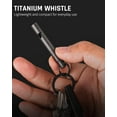 thumbnail image 5 of TISUR Titanium Emergency Whistle,120db Safety Whistle with Lanyard,Outdoor Survival Small Whistle for Life Saving,Hiking,Pets Training,Coach Sports, 5 of 13