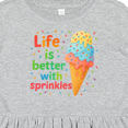 thumbnail image 4 of Inktastic Life is Better with Sprinkles Girls Toddler Dress, 4 of 5