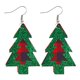 thumbnail image 1 of Fiudx Joyas Accesorio De Pendientes Colgantes De Cuero Sintético Para Fiesta De Navidad Para Mujeres Y Niñas, 1 of 3