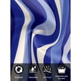 thumbnail image 7 of Blue Moire Cloth Napkins Set of 8 Reusable Dinner Napkins, Classic Modern Abstract Art Elegant Cocktail Napkin Washable Table Napkins for Wedding/Holiday Party/Baby Shower 20"x20", 7 of 7