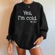 thumbnail image 2 of Moda mujer suelta cuello redondo casual manga larga impresa señoras sudadera tops Pompotops gfhjh17681, 2 of 6