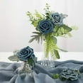 thumbnail image 5 of RZDLIZJ 25pcs Pink Fake Roses with Stems for DIY Wedding Bouquets Bridal Shower Centerpieces Floral Arrangements Party Home Decor,Dyeing Rose Simulation Flowers 25 Gradual Purple Red (Dyeing), 5 of 8