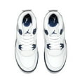 thumbnail image 3 of Little Kid's Jordan 4 Retro "Midnight Navy" White/Midnight Navy (BQ7669 140) - 2, 3 of 5