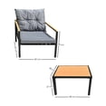 thumbnail image 2 of Ilios Innova | Sala de Jardín 2 Plazas Gris con Mesa de Centro, Diseño Moderno para Exterior, Terraza o Balcón., 2 of 9