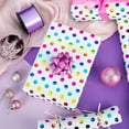 thumbnail image 2 of Rainbow Dots Wrapping Paper, Gift Wrap for Birthday, Valentines, Mothers day, Graduation, Wedding, Fathers day, Baby Shower, Christmas (17in x 32.8ft), 2 of 4