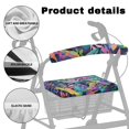 thumbnail image 5 of HELLHERO Vibrant Tropical Plants Rollator Walker Seat Back Cover Easy Install Seat & Back Cover and Breathable Comfortable, 5 of 7