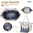 thumbnail image 3 of Bolso Pañalera Tonyeee Grande Impermeable Gris para Viaje, 3 of 7