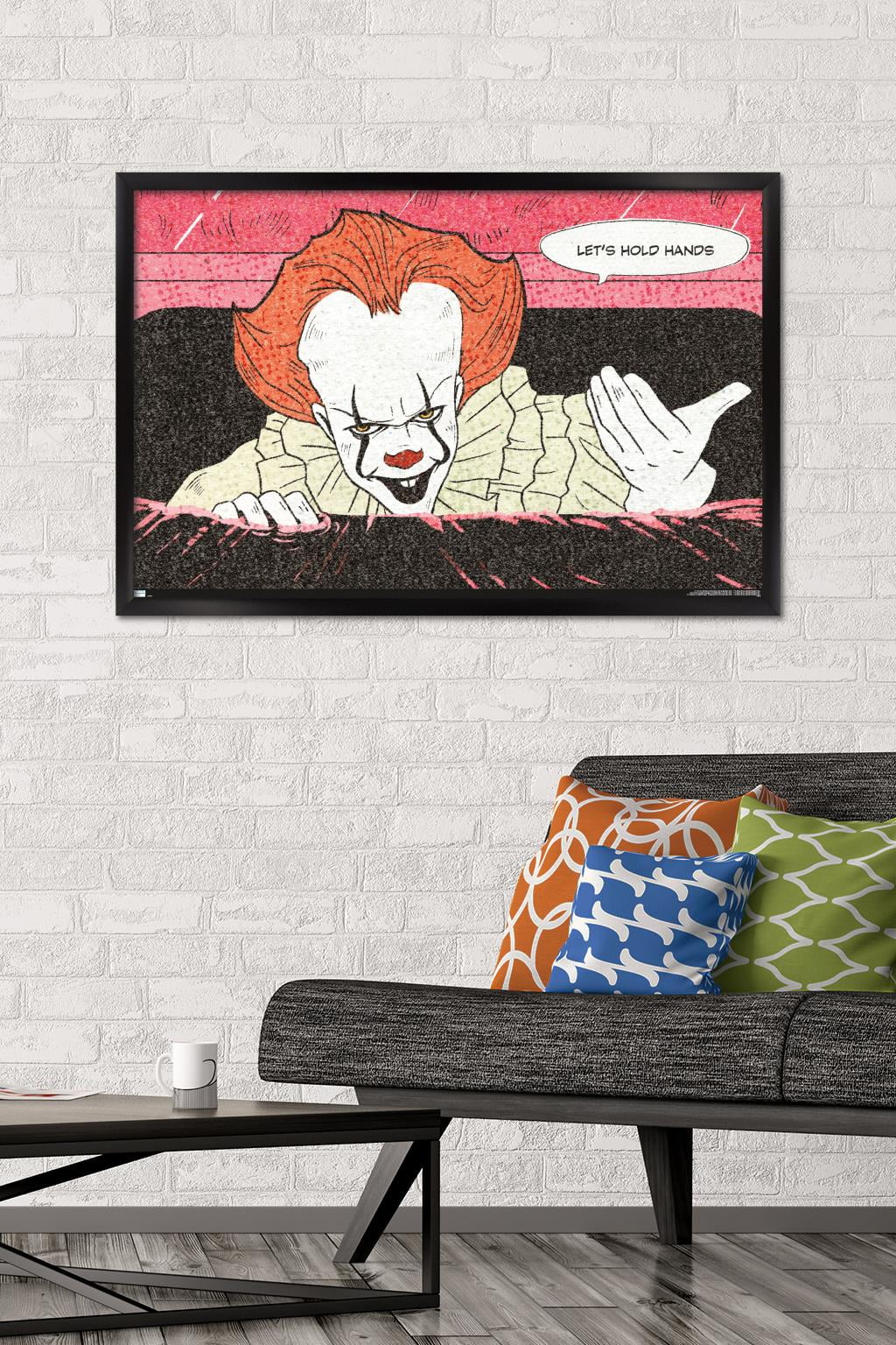 IT - Let's Hold Hands Wall Poster, 22.375" x 34" Framed