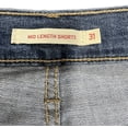 thumbnail image 4 of Levi's Women's Mid-Length Denim Mid-Stretch Super Soft Short Hawaii Ocean, 12, 4 of 7
