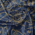 thumbnail image 5 of Ambesonne Sun Valance Pack of 2, Vintage Doodle Style Star, 54"X18", Navy Blue Marigold, 5 of 5