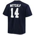 thumbnail image 3 of Men's Fanatics DK Metcalf College Navy Seattle Seahawks Big & Tall Player Name & Number T-Shirt, 3 of 3