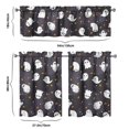 thumbnail image 6 of Autumn Halloween Tier Curtains Set - Pumpkin Candy Themed Kitchen Window Treatments Semi-Sheer, 6 of 6
