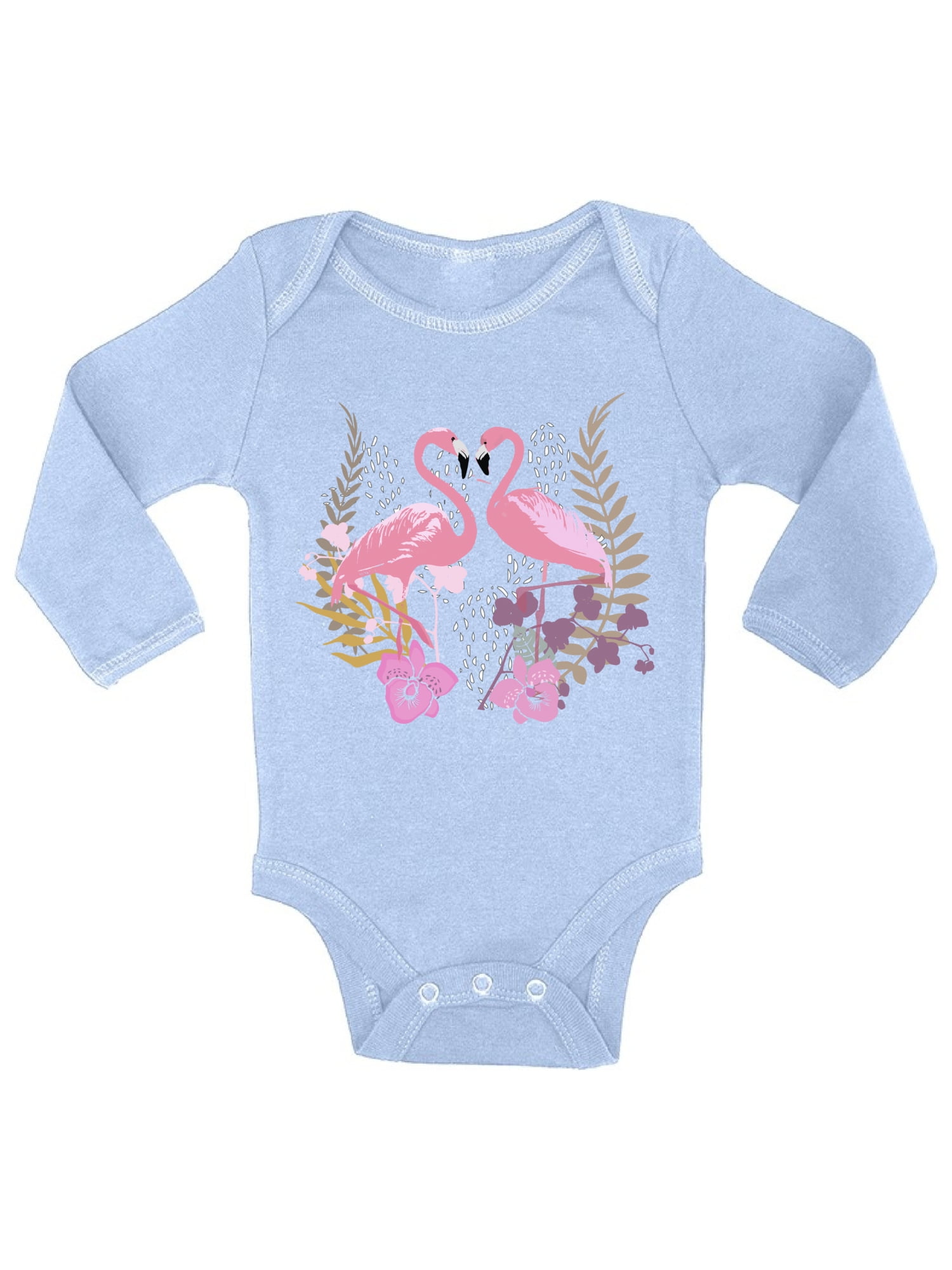 flamingo romper baby