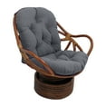 thumbnail image 3 of Coussin de Chaise Berçante Pivotante en Rotin Osier Texturé Coussins de Siège, 3 of 9