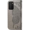thumbnail image 3 of Wallet Case for Samsung Galaxy A03S,3D Butterfly Pattern PU Leather Case with Strong Magnetic Clasp and 3 Card Slots Holder Cover for Samsung Galaxy A03S HZD Rhinestone Gray, 3 of 16
