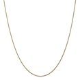 thumbnail image 6 of 14K Yellow Gold 1mm Solid Diamond Cut Spiga Chain 30 Inch, 6 of 6