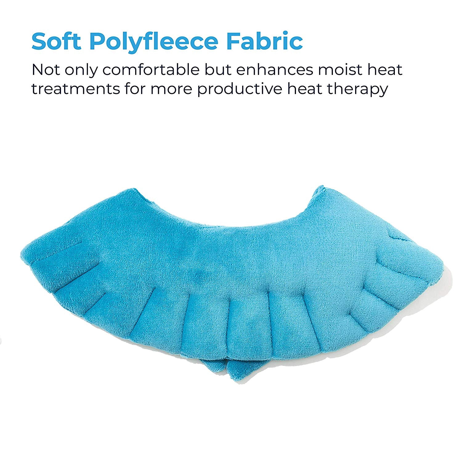 NatraCure Microwaveable Moist Heat Wrap with Silica Beads (Hot Therapy Pack and Heating Pain Relief Pad for Neck, Shoulders, Body)