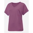 thumbnail image 4 of Womens T Shirts Short Sleeve V Neck Casual Summer Tops Tshirts with Pocket, 4 of 5