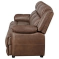 thumbnail image 5 of Ellington Upholstered Padded Arm Sofa Dark Brown, 5 of 11
