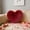 Wine, variant on Heart Shaped Throw Pillow 15.74x11.81 Inch, Plush Sofa Cushion for Valentine's Day Gift, Wedding Home Decor, Soft Polyester Heart Pillow for Bedroom Living Room, Romantic Decorative Accent Pillow