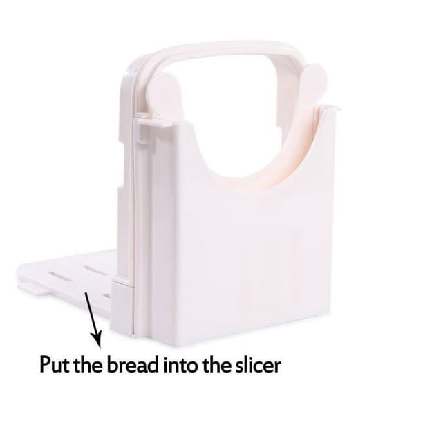 Guide Trancheur de Pain avec Attrape-Miettes pour Tranches Uniformes de Sandwich et de Pain Grillé