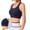 Navy_001, variant on Women ' S Sports Bra Wirefree Racer Back Supportive Training Wirefree Yoga Workout Bra for Workout Gym Black S
