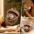 thumbnail image 5 of DIY Acrylic 2D Pearl Painting Christmas Ornament Kit for One Hanging Decoration, Sparkling Holiday Craft Project for Christmas Tree or Window Display and Handmade Gift Making, Style C, 5 of 6