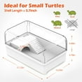 thumbnail image 2 of Turtle Tank Habitat Kit,Complete Aquatic Tortoise Starter Enclosure with Filter,Basking Platform with Hideout,Multi-Function Area,Drainage,Plants and Lamps,Perfect for Red Eared Slider Aquarium, 2 of 7