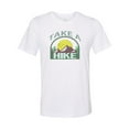 thumbnail image 1 of "Hiking Shirt, Take A Hike, Hiking Tee, Unisex, Sublimation, Soft Bella Canvas, Gift For Hiker, Hiking Apparel, Gift For Him, Outdoors, Hike, White, LARGE", 1 of 1