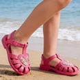 thumbnail image 4 of Gyujnb Girls Heart Glitter Jelly Sandals, Soft Sole Closed Toe Footwear for Toddler and Little Girls (Toddler/Little Girls),9-9.5 Years, 4 of 8