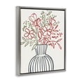 thumbnail image 3 of Stupell Industries Botanical Vase Simplicity Gray Framed Floater Canvas Wall Art design by Aria K., 21 x 17, 3 of 9