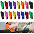 thumbnail image 1 of 16Pcs Car Window Breaker Key Chains, Portable 3 in 1 Glass Breaker/Seat Belt Cutter/Survival Whistle, Safety Emergency Escape Tools, Multifunctional Car Accessories for All Vehicles, 1 of 6