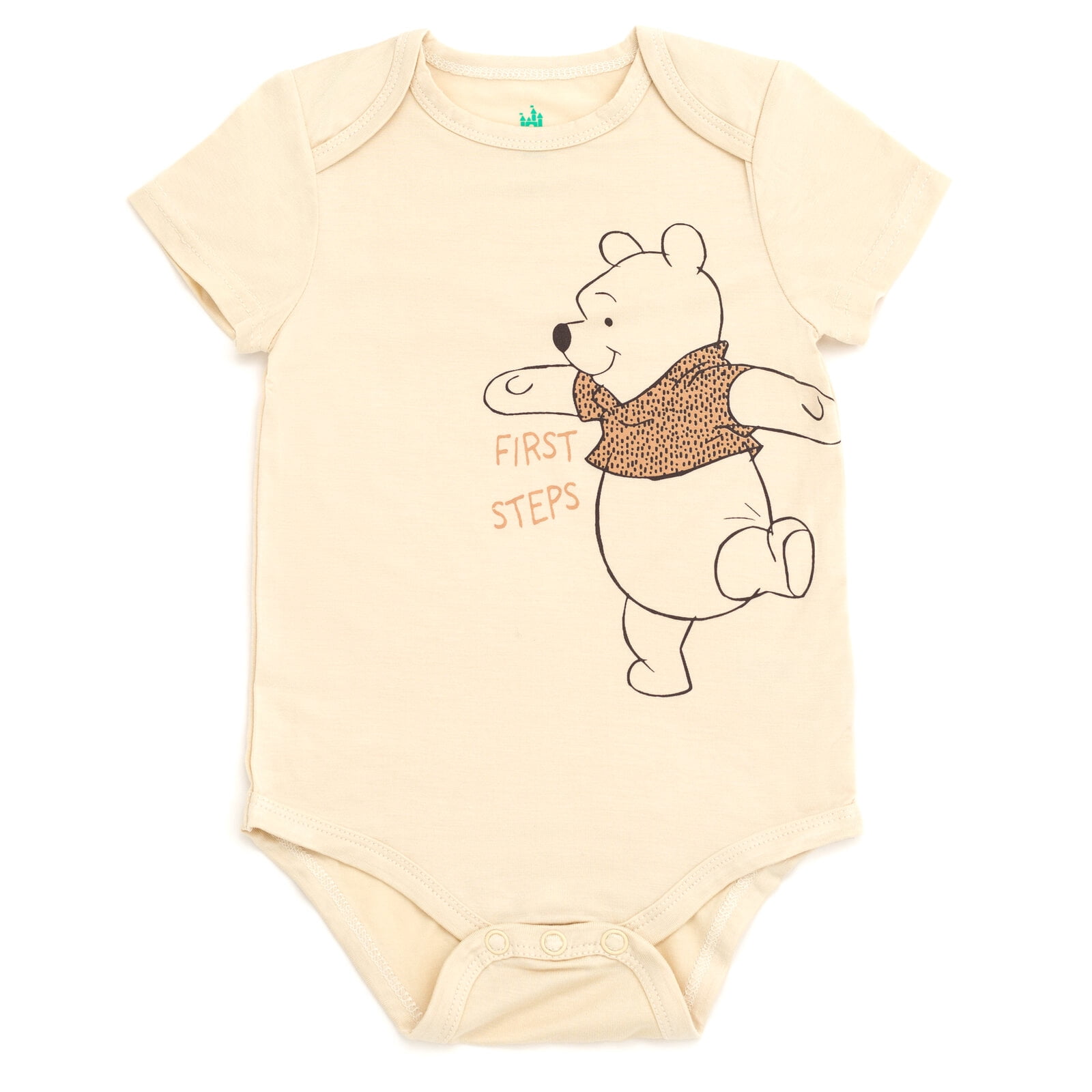 Disney Winnie the Pooh 2 Pack Bamboo Bodysuits Newborn to Infant