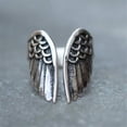 thumbnail image 1 of Anillo de ángel Anillo llamativo Joyas de ángel bohemio Anillo retro ajustable, 1 of 7