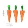 thumbnail image 3 of Usloyux Easter Carrot Decorations Handwoven Natural Sisal Carrot Ornaments, Pet-Safe Tabletop Decor Rural Easter Basket Fillers, Wooden Carrot Decor Set of 3, Farmhouse Spring Home Decor for, 3 of 6