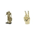 thumbnail image 1 of Set de figuras de caballero para escritorio. Escultura de mano y dedos en gesto abstracto. Adorno de resina ideal para el hogar, la oficina o la sala, 1 of 8
