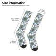 thumbnail image 2 of Fotbe Flowers and Butterflies Calcetas Divertidas Estampadas para Hombre y Mujer, Calcetas de Algodón hasta la Rodilla para Caminar, Correr, Enfermería y Embarazo, 2 of 6