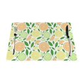 thumbnail image 1 of XMXT 6 Pcs Woven Placemats, Cartoon Lemon Orange Slices Stain Resistant Anti-Skid Placemat for Kitchen Table, 12 x 18 inches, 1 of 6