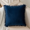 thumbnail image 5 of Juego de 3 Fundas de Cojines Decorativas de Terciopelo Funda de Almohada para Sofá 45X45CM (Verde Oscuro Amarillo Marino) Decoración Suave y Cómoda Hogar Sala de Estar Dormitorio para Sofá, 5 of 5