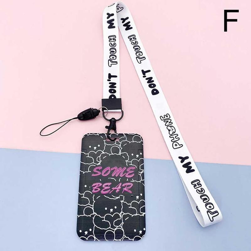 M/M Cute ID Card Holder ID Badge Card Holder with Removable Neck