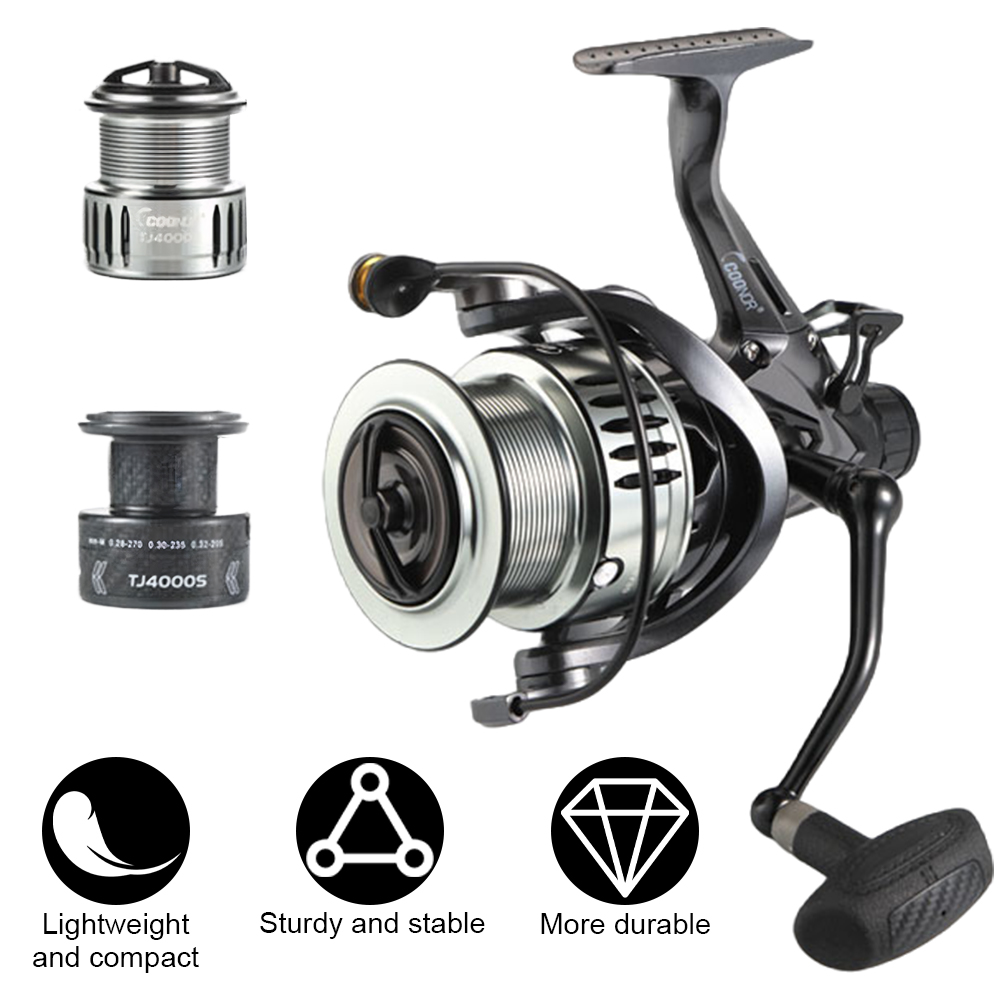 HUISZJ Spinning Fishing Reel, Metal Fishing Reel Spool Fishing Reel, Carp Fishing Accessory Fishing Tackle