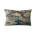 thumbnail image 5 of Plutus Brands Blue Hidden Velvet Damask Luxury Throw Pillow-Size:22" x 22", 5 of 9